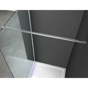 Σταθερό πάνελ 90x200 8mm Clear με αντιρίδα 2