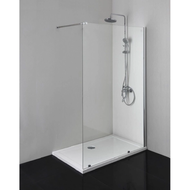 Σταθερό πάνελ 100x200 8mm Clear με αντιρίδα