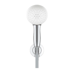 Grohe Tempesta 100 26406001 Τηλέφωνo Ντους 2 ροών με Σπιράλ και Στήριγμα/Παροχή, Χρωμέ