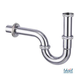 Σιφώνι νιπτήρος Ανοξείδωτο σωληνωτό τύπου 'S'1 1/4 - Φ32