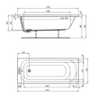 Μπανιέρα Ideal Standard simplicity 170x70