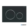 Πλακέτα Geberit Sigma 20 Μαύρο ματ με χρωμέ δακτύλιο easy to clean