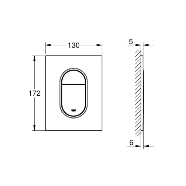 Grohe small Arena Cosmopolitan brushed warm sunset