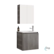 Σετ έπιπλο Verona Space 55cm Light Grey με νιπτήρα και καθρέπτη με αποθηκευτικό χώρο