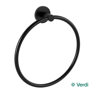 Κρίκος Πετσέτας Verdi Sigma Μαύρο Ματ - 3030305