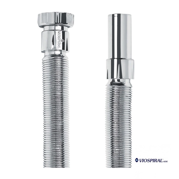 Σιφώνι νιπτήρος εύκαμπτο Χρωμέ 1 1/4 - Φ32