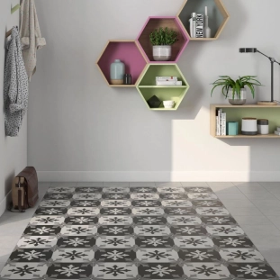 Art Degas 22,3x22,3 negro patchwork