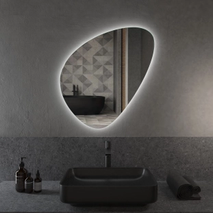 Καθρέπτης Led ασσύμετρος 55x80 με διακόπτη αφής και dimmer