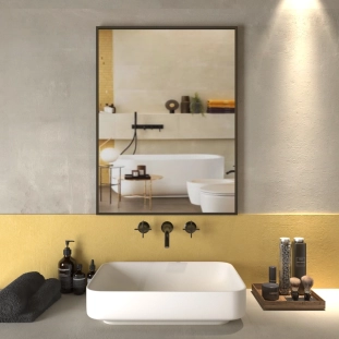 Καθρέπτης Art 60x80 με μαύρο πλαίσιο