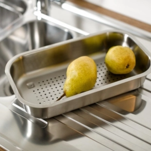 Ανοξείδωτο στραγγιστικό μπολ 17,7x31,7cm 2