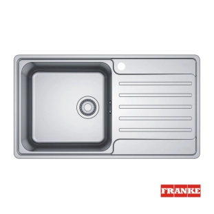 Franke Bell 611 νεροχύτης 86x48cm με ποδιά δεξιά Inox