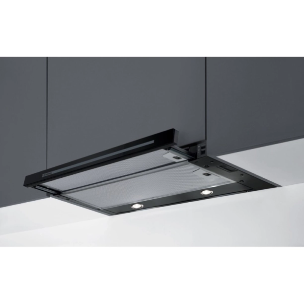 Απορροφητήρας Smart glass 601BL/GL μαύρος συρόμενος