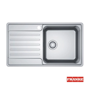 Franke Bell 611 νεροχύτης ένθετος inox με ποδιά αριστερά 86x48cm
