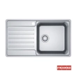 Franke Bell 611 νεροχύτης ένθετος inox με ποδιά αριστερά 86x48cm
