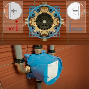 Εσωτερικό τμήμα Roca box για μπαταριές λουτρού 2