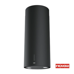 Απορροφητήρας Tube κυλινδρικός μαύρος κεντρική καμινάδα