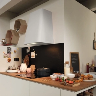 Απορροφητήρας Smart deco light grey επιτοίχια καμινάδα