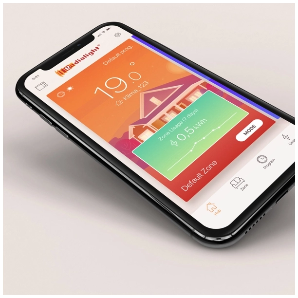 Ψηφιακός θερμοπομπός Klima 10 WiFi white διπλής λειτουργίας