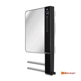 Ψηφιακό αερόθερμο μπάνιου Radialight windy visio 1800watt με καθρέπτη