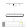 Confluo Premium Line Γραμμικό Κανάλι Ντουζιέρας 85cm, Inox