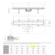 Confluo Frameless Line Γραμμικό Κανάλι Ντουζιέρας 75cm, Inox