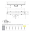 Confluo Frameless Line Γραμμικό Κανάλι Ντουζιέρας 95cm, Inox
