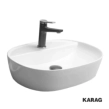 Karag LT2202 νιπτήρας οβάλ 50,5x38,5 με οπή για μπαταρία