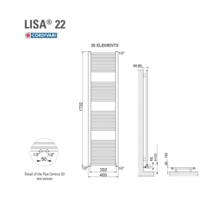 ΣΩΜΑ ΛΟΥΤΡΟΥ CORDIVARI LISA22 400X1800 545KCAL/H 2