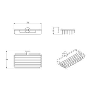Σπογγοθήκη Verdi Sigma Μαύρο Ματ - 3030705 2