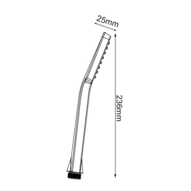 Modea Riviera Black 00-3109/B Τηλέφωνo Ντους, Μαύρο Ματ