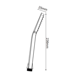 Modea Riviera Black 00-3109/B Τηλέφωνo Ντους, Μαύρο Ματ 2