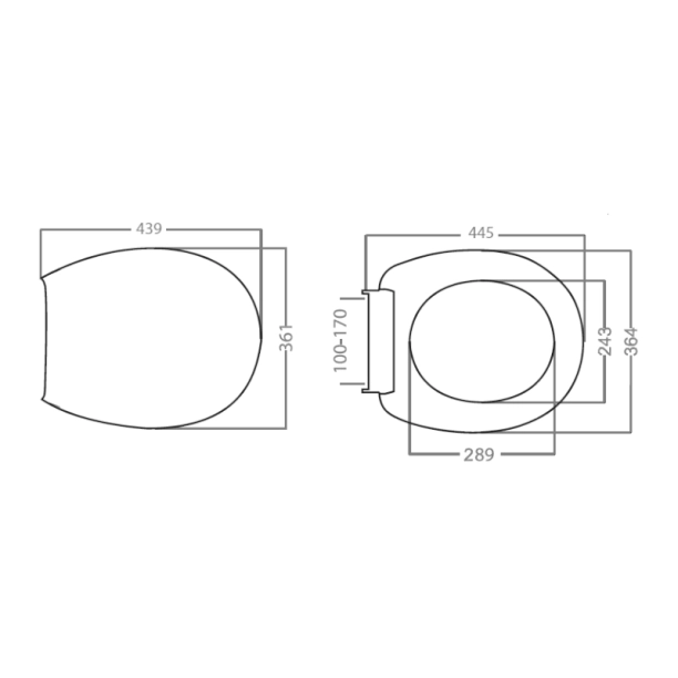 Κάθισμα λεκάνης Satin soft closing βαρέως τύπου