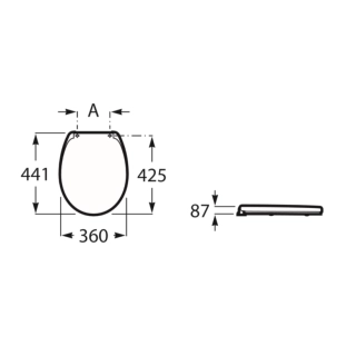 Κάθισμα λεκάνης Roca Nexo slim soft closing 2