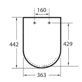 Κάθισμα λεκάνης Roca Debba square 2