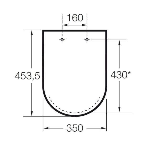 Κάθισμα Roca Gap square slim με σύστημα soft closing