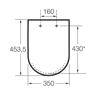 Κάθισμα Roca Gap square slim με σύστημα soft closing 2