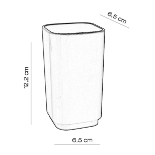 Ποτηροθήκη Gedy Seventy Καφέ - 639852 2