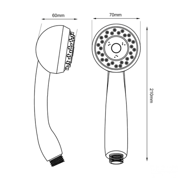 Viospiral Magnolia 06-2708/S Τηλέφωνo Ντους, Χρωμέ