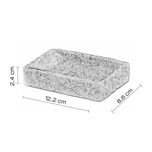 Σαπουνοθήκη Gedy Aries Γκρι - AR1108 2