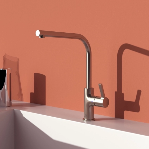 Μπαταρία Κουζίνας Ideal Standard Gusto Silver Storm BD418GN