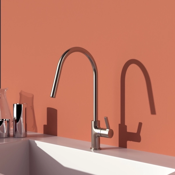 Μπαταρία Κουζίνας Ideal Standard Gusto Silver Storm BD408GN