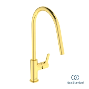 Μπαταρία Κουζίνας Ideal Standard Gusto Brushed Gold BD408A2