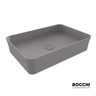 Νιπτήρας επιτραπέζιος παραλληλόγραμμος Sotille 56x38 Grey mat