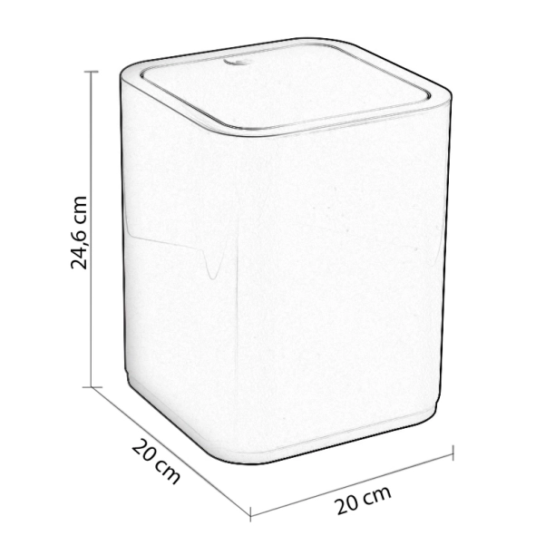 Χαρτοδοχείο Gedy Seventy Γκρι - 630908