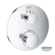 Grohe Grohtherm 24077000 Εξωτερικά Μέρη Εντοιχιζόμενης Θερμοστατικής Μπαταρίας Λουτρού, Χρωμέ
