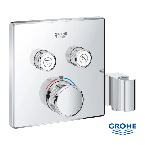 Grohe Grohtherm Smartcontrol 29125000 Εξωτερικά Μέρη Εντοιχιζόμενης Θερμοστατικής Μπαταρίας Λουτρού, Χρωμέ
