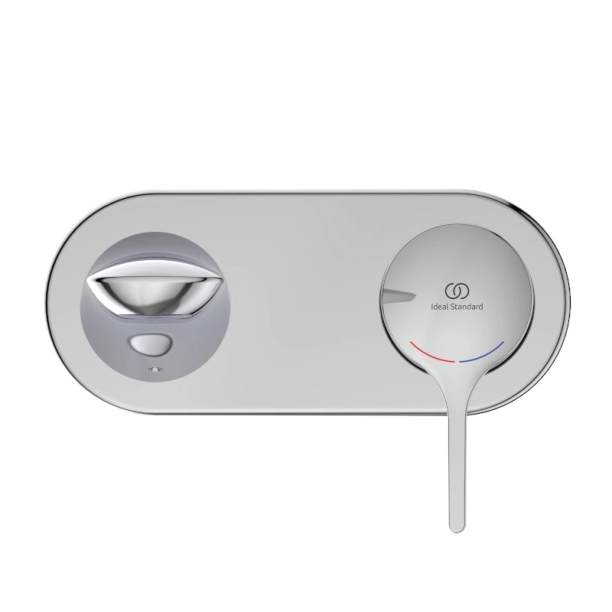 Ideal Standard Melange A5591AA Εξωτερικά Μέρη Εντοιχιζόμενης Μπαταρίας Νιπτήρος, Χρωμέ