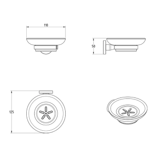 Σαπουνοθήκη Verdi Sigma Χρωμέ - 3030622 2