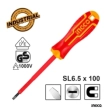 Ingco Κατσαβίδι Ηλεκτρολόγου VDE Ίσιο SL5.5x100mm