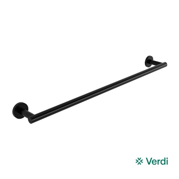 Πετσετοθήκη Verdi Omicron Μονή Μαύρο Ματ - 3020105